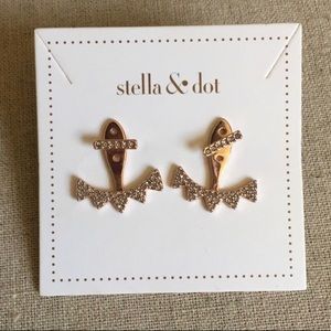 Stella & Dot Rose Gold Ear Jackets